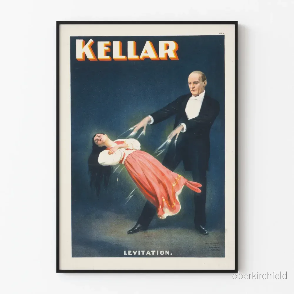 Vintageposter Kellar Levitation – Magisk väggdekoration Vintageposter Kellar Levitation – Magisk väggdekoration