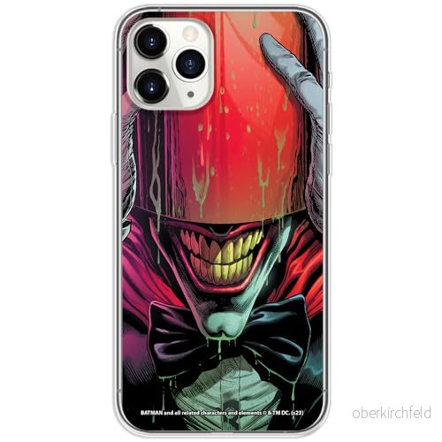 ERT GROUP mobiltelefonfodral för Iphone 11 PRO MAX originalt och officiellt licensierat DC mönster Joker 029 optimalt anpassad till formen på mobiltelefonen, fodral tillverkad av TPU plast 5905795053796