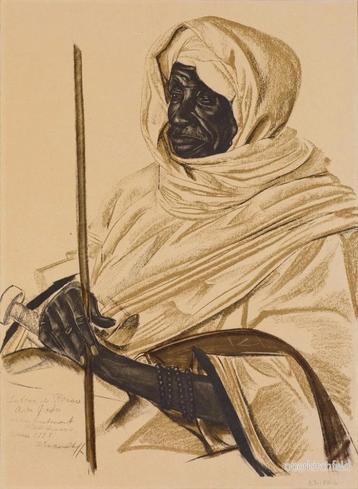 Målning Aimé Gabo Sultan de Birao - Alexandre Iacovleff | Konsttryck - Bild 2