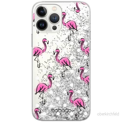 ERT GROUP mobiltelefonfodral för Apple Iphone 6 PLUS/ 7 PLUS / 8 originalt och officiellt licensierat Babaco mönster Flamingo 003, med glitter overflow effekt 5904805410512