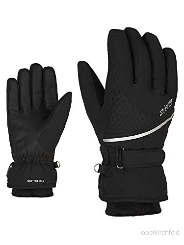 Ziener Kiana skidhandskar/vintersport vattentät, andas, varm, gore tex, svart, 6 4063833294813