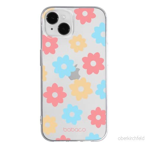 ERT GROUP mobiltelefonfodral för Apple Iphone 14 originalt och officiellt licensierat Babaco mönster Flowers 011 optimalt anpassad till formen på mobiltelefonen, gedeeltelijk transparant 5905131881090