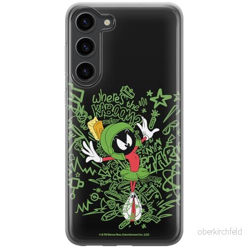 ERT GROUP mobiltelefonfodral för Samsung S23 PLUS originalt och officiellt licensierat Looney Tunes mönster Marvin 007 anpassad till formen på mobiltelefonen, fodral tillverkad av TPU plast 5905795130886