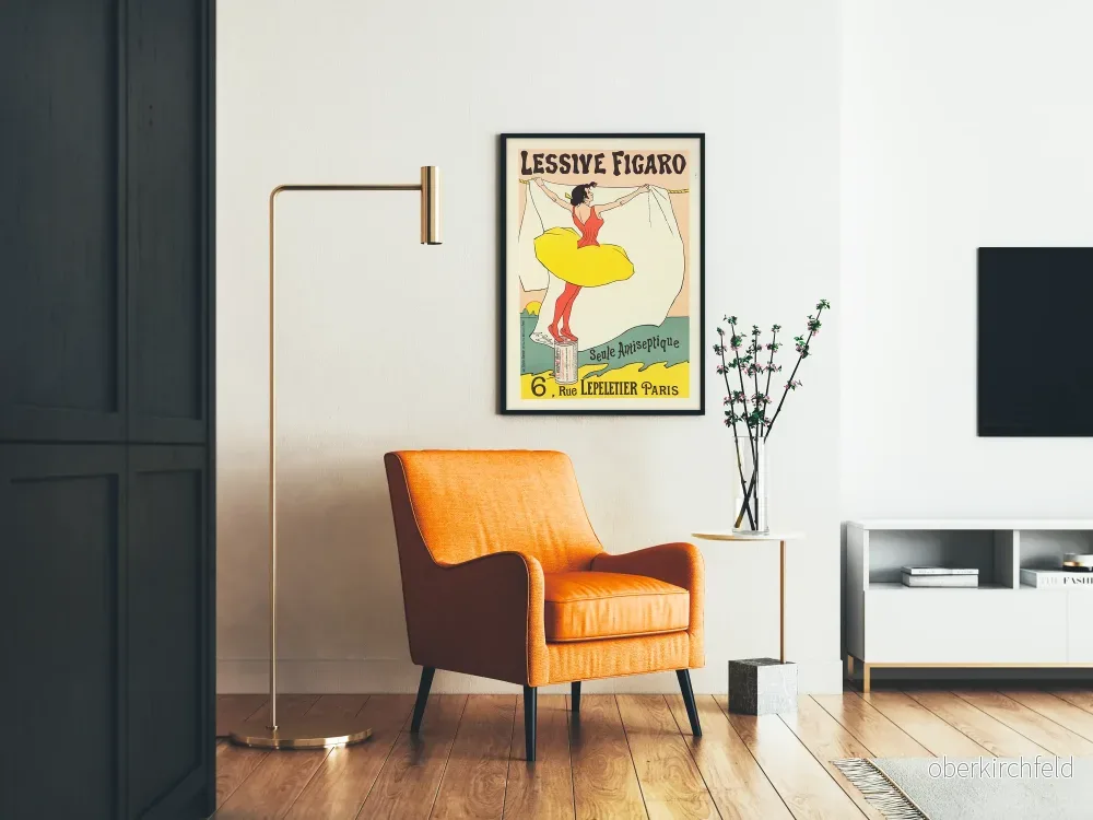 Vintageposter för Figaro tvätt – retro väggdekoration - Bild 2