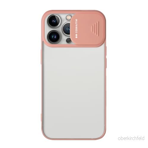 case&me genomskinligt fodral med fullt skydd för kamera, iPhone 11 Pro, avtagbart kameraskydd, laxrosa 8018417434907