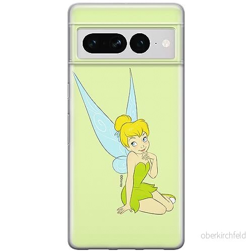 ERT GROUP mobiltelefonfodral för Google PIXEL 7 PRO originalt och officiellt licensierat Disney mönster Tinker Bell 005 optimalt anpassad till formen på mobiltelefonen, fodral tillverkad av TPU plast 5905795171094
