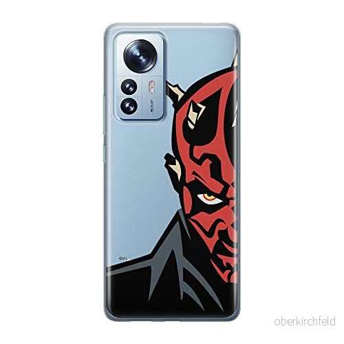 ERT GROUP mobiltelefonfodral för Xiaomi 12 PRO originalt och officiellt licensierat Star Wars mönster Darth Maul 003 optimalt anpassad till formen på mobiltelefonen, gedeeltelijk transparant 5905511524098
