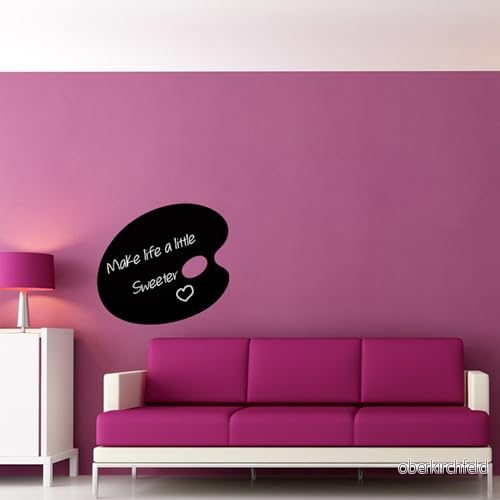Ambiance Sticker Svart skiffer självhäftande raderbara väggdekaler målarbricka H110 x L 120 cm 5415231918966