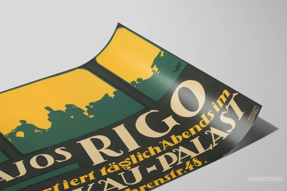 Vintageposter av Lajos Rigo vid Kerkau-Palatset - Bild 2