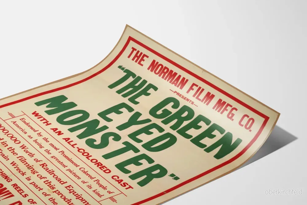 Vintageposter The Green Eyed Monster - Väggdekoration för Retrofilm - Bild 3