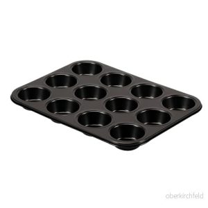 Barazzoni, 12 st muffinsform, kolstål, non stick, tillverkad i Italien 8007267172862 Barazzoni, 12 st muffinsform, kolstål, non stick, tillverkad i Italien 8007267172862