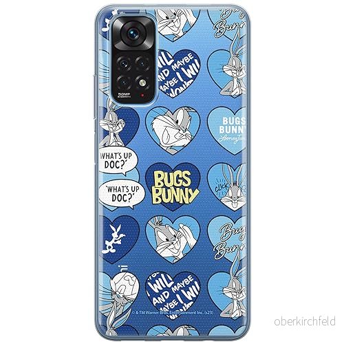 ERT GROUP mobiltelefonfodral för Xiaomi REDMI NOTE 11T/ 11S 5G/ POCO M4 PRO 5G originalt och officiellt licensierat Looney Tunes mönster Bugs 021, gedeeltelijk transparant 5905795085612