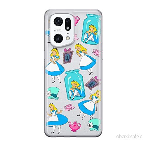 ERT GROUP mobiltelefonfodral för Oppo FIND X5 PRO originalt och officiellt licensierat Disney mönster Alice 011 optimalt anpassad till formen på mobiltelefonen, gedeeltelijk transparant 5905511413217
