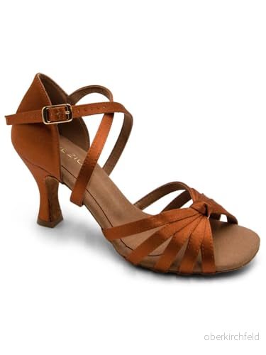 Capezio Julia 2,5 tum Ballroom Shoe, Cinnamon, 10,5 m 886275601292