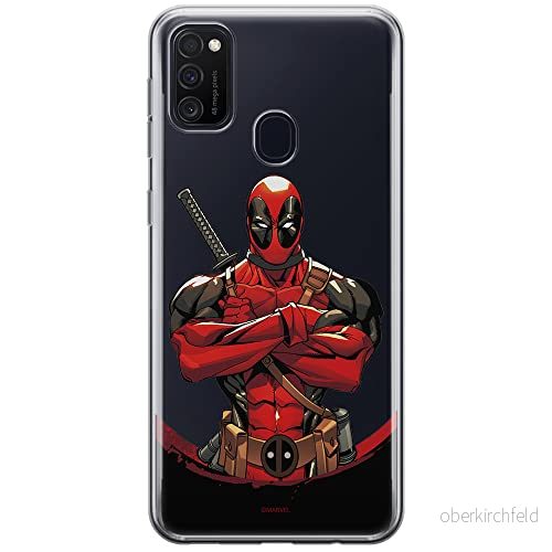 ERT GROUP mobiltelefonfodral för Samsung M21 originalt och officiellt licensierat Marvel mönster Deadpool 006 optimalt anpassad till formen på mobiltelefonen, gedeeltelijk transparant 5903537836379