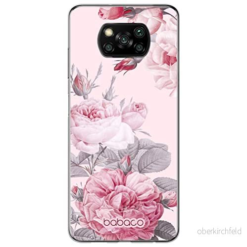 ERT GROUP mobiltelefonfodral för Xiaomi POCOPHONE X3 originalt och officiellt licensierat Babaco mönster Flowers 050 optimalt anpassad till formen på mobiltelefonen, fodral tillverkad av TPU plast 5905131350503
