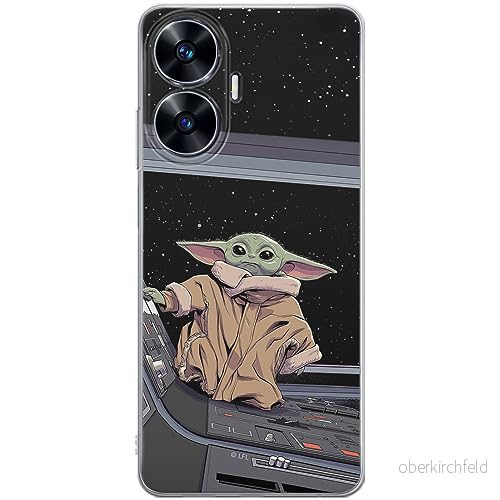 ERT GROUP mobiltelefonfodral för Realme C55 originalt och officiellt licensierat Star Wars mönster Baby Yoda 025 optimalt anpassad till formen på mobiltelefonen, fodral tillverkad av TPU plast 5905511864422