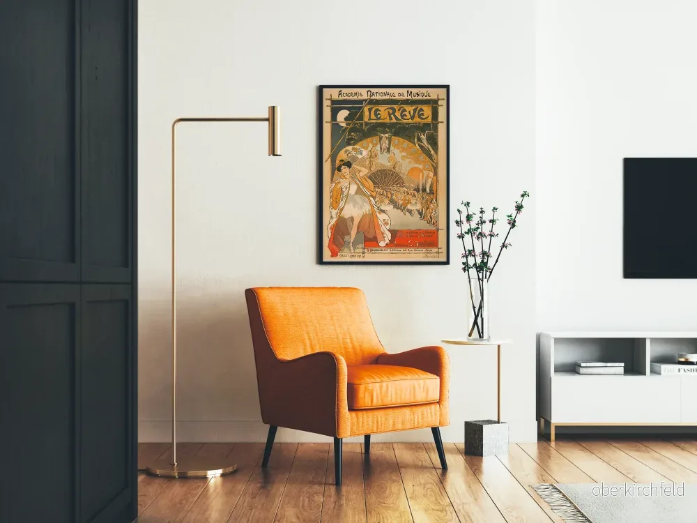 Dekorativ poster Le Rêve - Art Nouveau-stil Musik och Dans - Bild 2