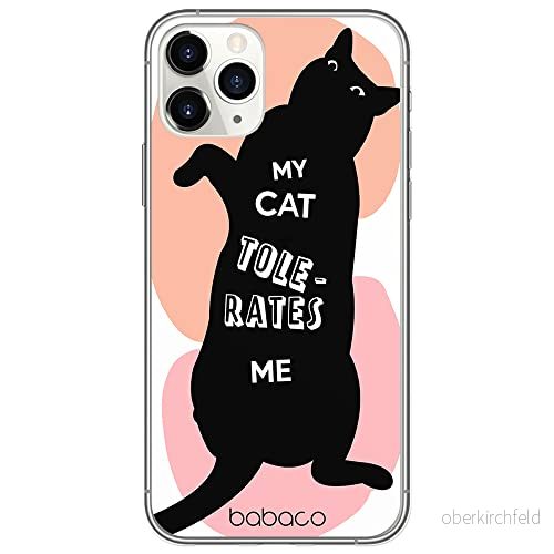 ERT GROUP mobiltelefonfodral för Iphone 11 PRO MAX originalt och officiellt licensierat Babaco mönster Cats 003 optimalt anpassad till formen på mobiltelefonen, fodral tillverkad av TPU plast 5905131062925