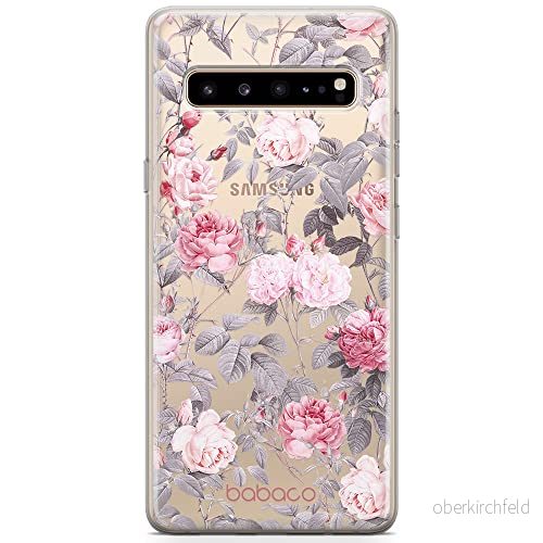 ERT GROUP mobiltelefonfodral för Samsung S10 5G originalt och officiellt licensierat Babaco mönster Flowers 054 optimalt anpassad till formen på mobiltelefonen, gedeeltelijk transparant 5905131354051