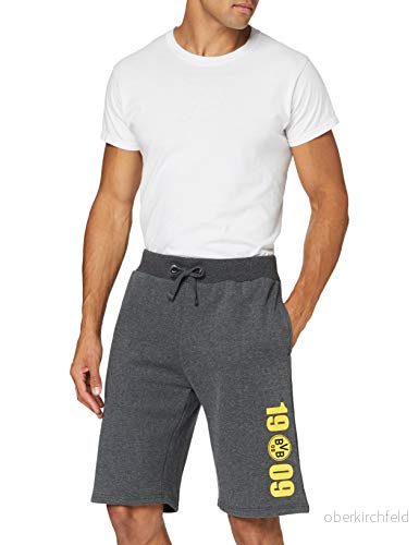 Borussia Dortmund Unisex shorts Bvb ext. GRÅ Small 4026649224382