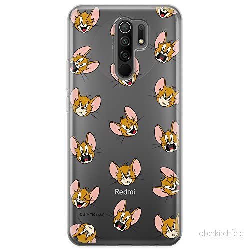ERT GROUP mobiltelefonfodral för Xiaomi REDMI 9 originalt och officiellt licensierat Tom and Jerry mönster 008 optimalt anpassad till formen på mobiltelefonen, gedeeltelijk transparant 5904805265266