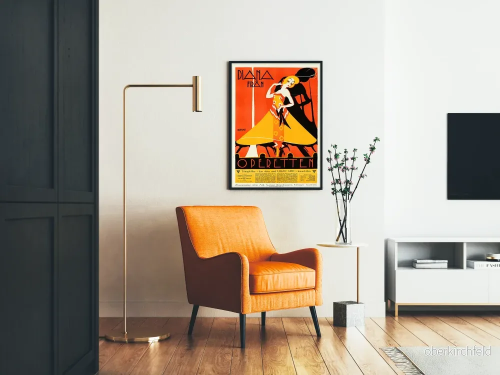 Vintage väggdekorposter Diane of the Follies - Bild 2