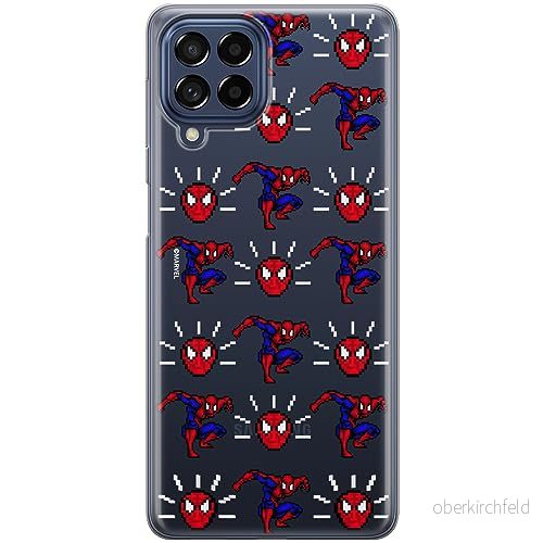 ERT GROUP mobiltelefonfodral för Samsung M33 5G originalt och officiellt licensierat Marvel mönster Spider Man 025 optimalt anpassad till formen på mobiltelefonen, gedeeltelijk transparant 5905795001483
