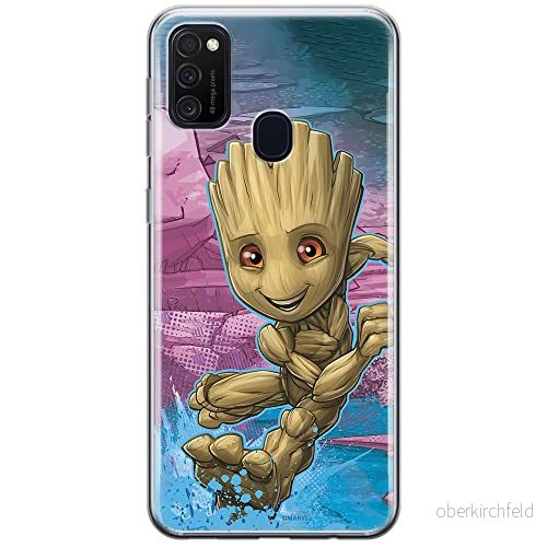ERT GROUP mobiltelefonfodral för Samsung M21 originalt och officiellt licensierat Marvel mönster Groot 001 optimalt anpassad till formen på mobiltelefonen, fodral tillverkad av TPU plast 5903537836492