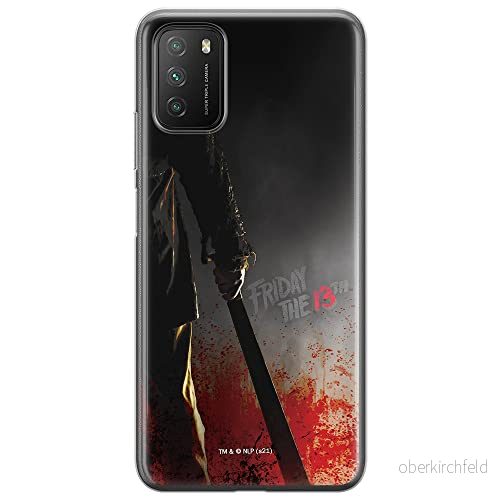 ERT GROUP mobiltelefonfodral för Xiaomi REDMI 9T/ POCO M3 originalt och officiellt licensierat Horror mönster Friday the 13th 012 anpassad till formen på mobiltelefonen, fodral tillverkad av TPU plast 5905511108755