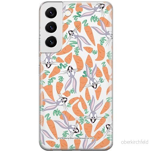 ERT GROUP mobiltelefonfodral för Samsung S22 originalt och officiellt licensierat Looney Tunes mönster Bugs 017 optimalt anpassad till formen på mobiltelefonen, gedeeltelijk transparant 5905795080594