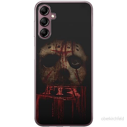 ERT GROUP mobiltelefonfodral för Samsung A14 4G/5G originalt och officiellt licensierat Horror mönster Friday the 13th 013 anpassad till formen på mobiltelefonen, fodral tillverkad av TPU plast 5905511830670