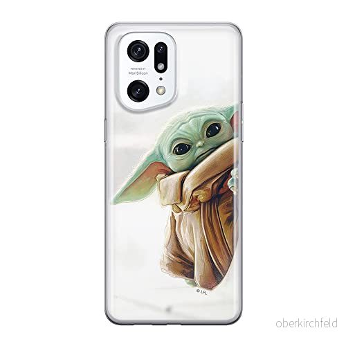 ERT GROUP mobiltelefonfodral för Oppo FIND X5 PRO originalt och officiellt licensierat Star Wars mönster Baby Yoda 016 optimalt anpassad till formen på mobiltelefonen, fodral tillverkad av TPU plast 5905511409890