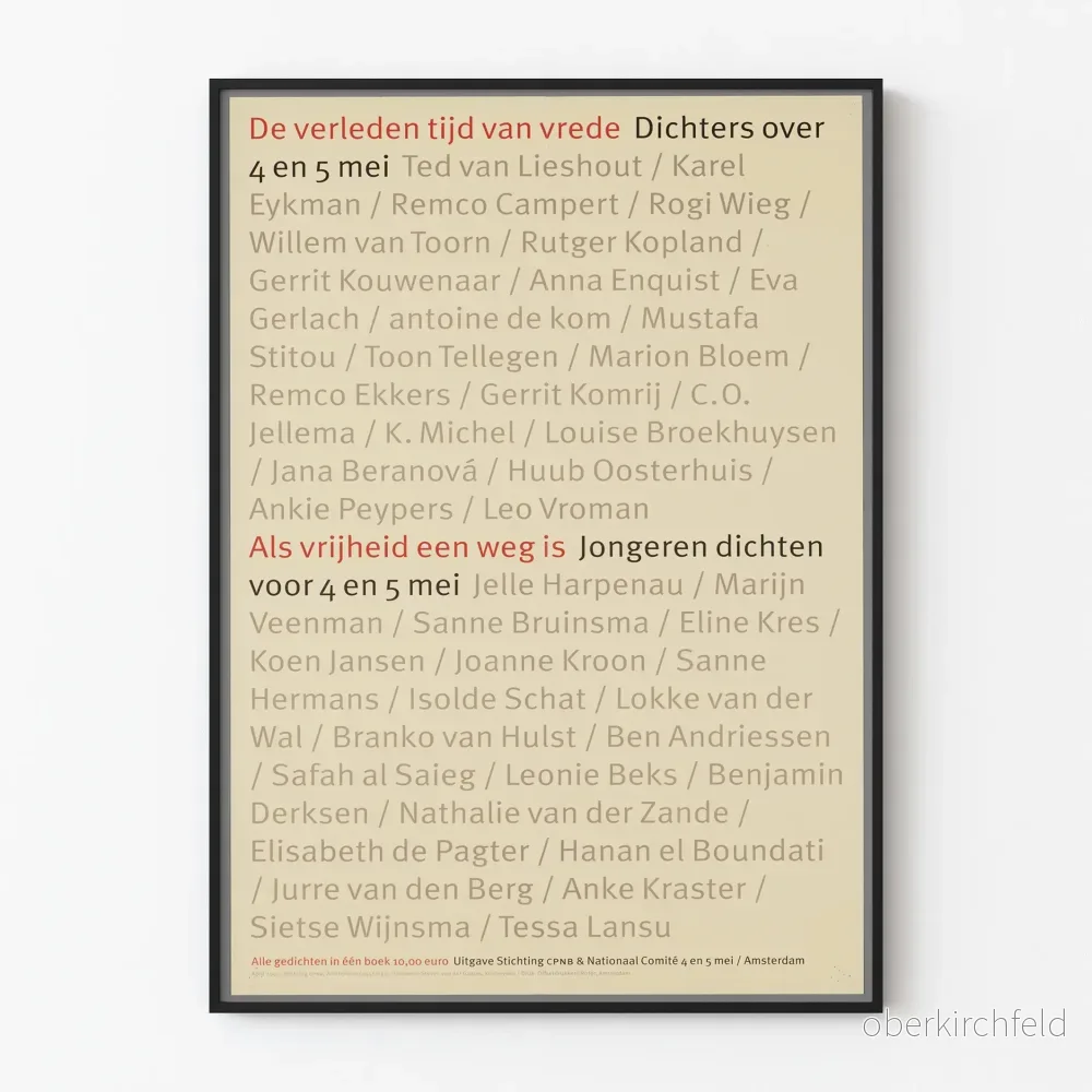 Poetisk poster om minnet och friheten den 4 och 5 maj Poetisk poster om minnet och friheten den 4 och 5 maj