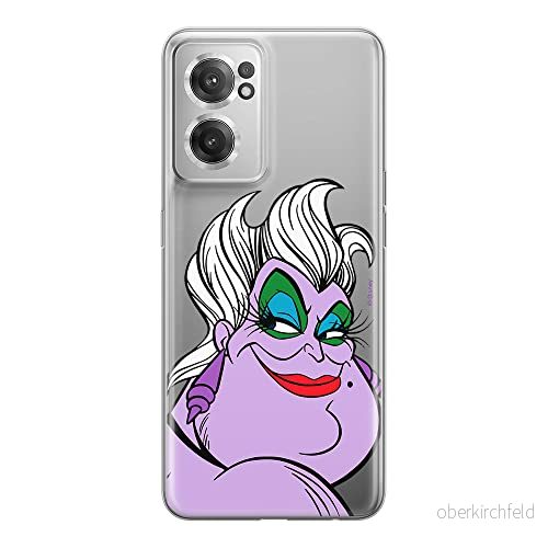 ERT GROUP mobiltelefonfodral för Oneplus NORD CE 2 originalt och officiellt licensierat Disney mönster Ursula 001 optimalt anpassad till formen på mobiltelefonen, gedeeltelijk transparant 5905511283421