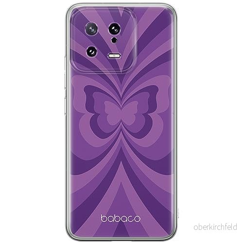 ERT GROUP mobiltelefonfodral för Xiaomi 13 originalt och officiellt licensierat Babaco mönster Butterflies 001 optimalt anpassad till formen på mobiltelefonen, fodral tillverkad av TPU plast 5905511904500