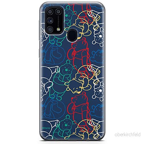 ERT GROUP mobiltelefonfodral för Samsung M31 originalt och officiellt licensierat Disney mönster Winnie the Pooh and friends 007 anpassad till formen på mobiltelefonen, fodral tillverkad av TPU plast 5904805475627