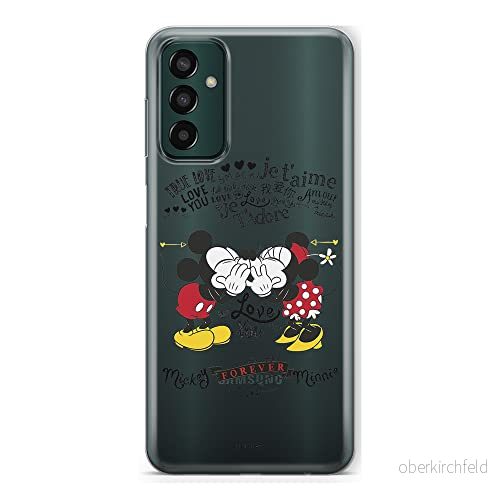 ERT GROUP mobiltelefonfodral för Samsung M13 4G originalt och officiellt licensierat Disney mönster Mickey & Minnie 005 optimalt anpassad till formen på mobiltelefonen, gedeeltelijk transparant 5905511323448