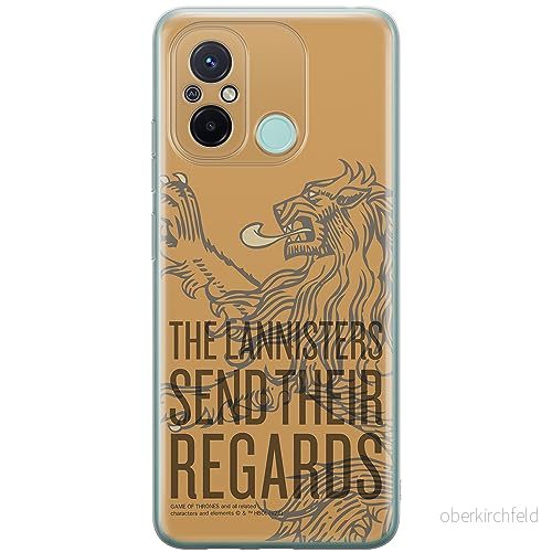 ERT GROUP mobiltelefonfodral för Xiaomi REDMI 12C/ 11A originalt och officiellt licensierat Game of Thrones mönster 014 anpassad till formen på mobiltelefonen, fodral tillverkad av TPU plast 5905511855314