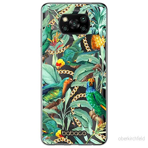ERT GROUP mobiltelefonfodral för Xiaomi POCOPHONE X3 originalt och officiellt licensierat Babaco mönster Flowers 058 optimalt anpassad till formen på mobiltelefonen, gedeeltelijk transparant 5905131371027