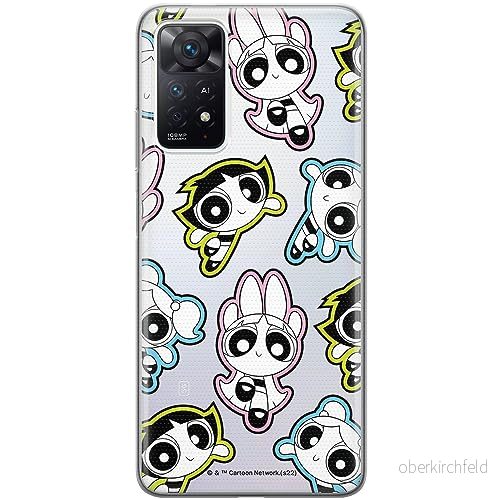 ERT GROUP mobiltelefonfodral för Xiaomi REDMI NOTE 11 PRO 5G/ 4G/ PRO+ 5G originalt och officiellt licensierat The Powerpuff Girls mönster 022, gedeeltelijk transparant 5905511968731