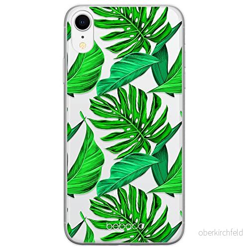 ERT GROUP mobiltelefonfodral för Apple Iphone XR originalt och officiellt licensierat Babaco mönster Plants 006 Vit optimalt anpassad till formen på mobiltelefonen, gedeeltelijk transparant 5903537935355
