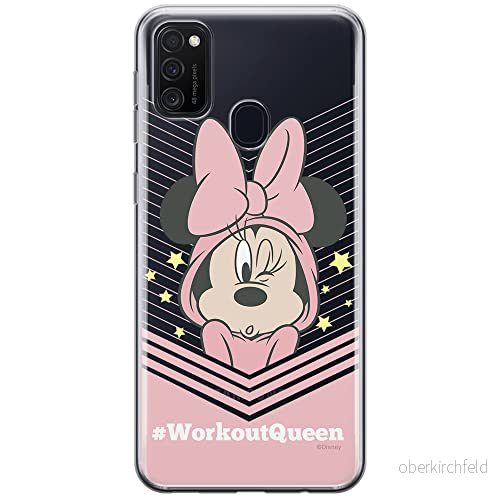 ERT GROUP mobiltelefonfodral för Samsung M21 originalt och officiellt licensierat Disney mönster Minnie 053 optimalt anpassad till formen på mobiltelefonen, gedeeltelijk transparant 5903537835068