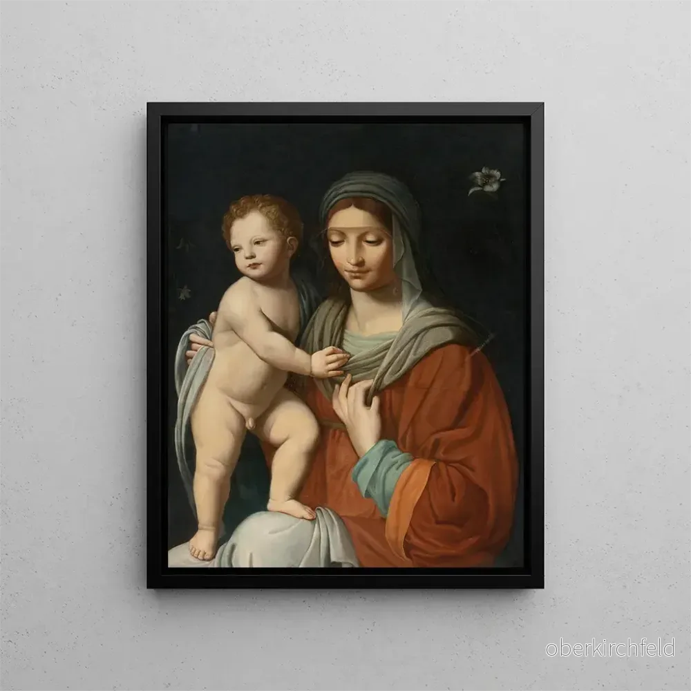 Målning Vierge à l'Enfant - Efter Bernardino Luini | Konsttryck