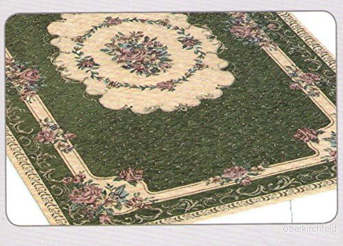 BIANCHERIAWEB Matta Velour 65 x 110 cm halkfri Modell Bukett av Suardi, Set 2 mattor Ljusblå 8056710022254