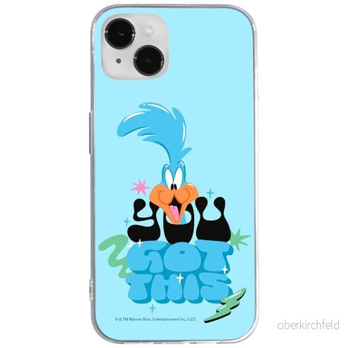 ERT GROUP mobiltelefonfodral för Iphone 14 PLUS originalt och officiellt licensierat Looney Tunes mönster Roadrunner 003 anpassad till formen på mobiltelefonen, fodral tillverkad av TPU plast 5905795126612