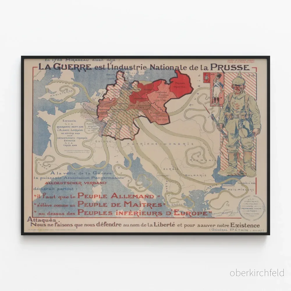 Historisk poster: Kriget är Preussens nationella industri