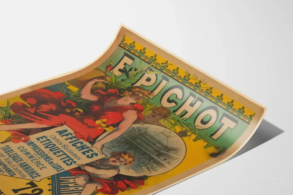 Vintageposter E. Pichot Impression och Publicitet i Paris - Bild 3