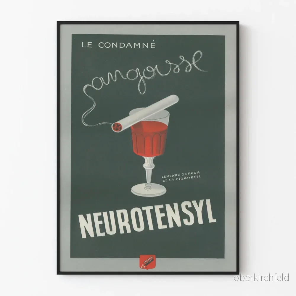 Vintageposter Neurotensyl Den Dömd till Ångest