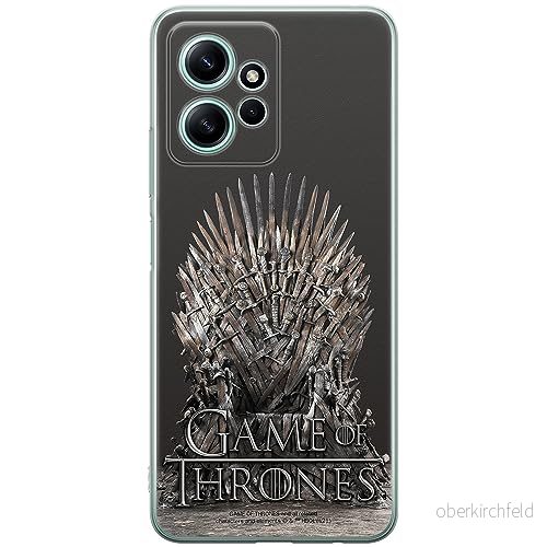 ERT GROUP mobiltelefonfodral för Xiaomi REDMI NOTE 12 4G originalt och officiellt licensierat Game of Thrones mönster 017 anpassad till formen på mobiltelefonen, fodral tillverkad av TPU plast 5905511942588